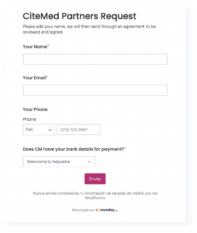 How to sign up Form